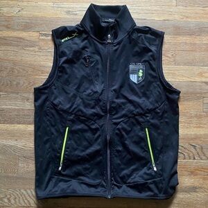 RLX Ralph Lauren Black/Green Golf Vest Medium